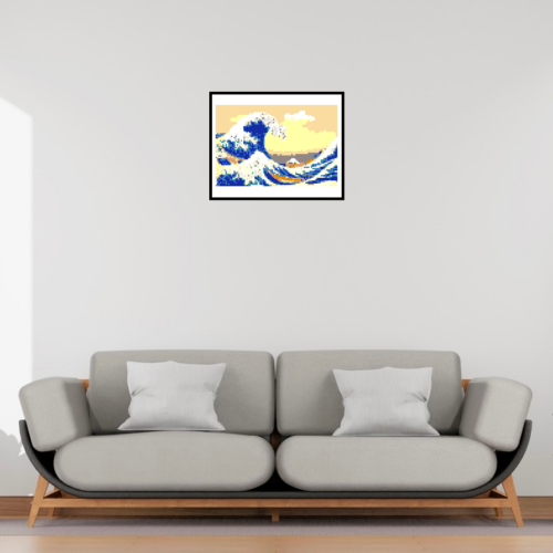 La Grande vague de Kanagawa de Katsushika Hokusai encadré