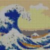 La Grande vague de Kanagawa de Katsushika Hokusai en perles