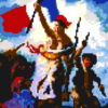 La Liberte guidant le peuple d’Eugène Delacroix en pixels