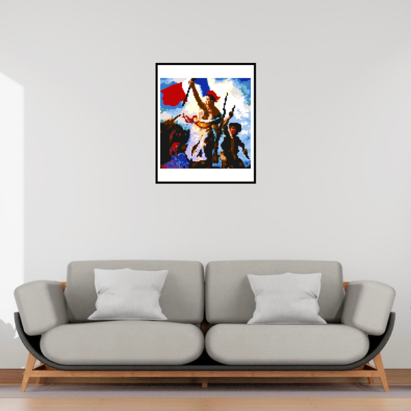 La Liberte guidant le peuple d’Eugène Delacroix encadré