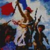 La Liberte guidant le peuple d’Eugène Delacroix en perles
