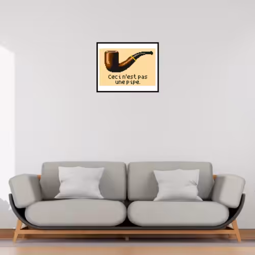 La Trahison des images de René Magritte encadré