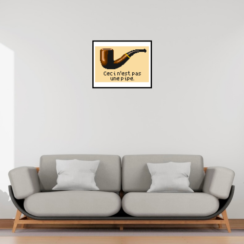 La Trahison des images de René Magritte encadré