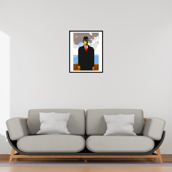 Le Fils de l’homme de René Magritte encadré