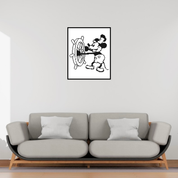Steamboat Willie - 1929 - pixel art