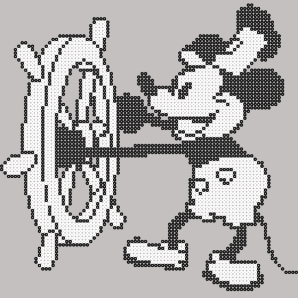 Steamboat Willie - 1929 - pixel art