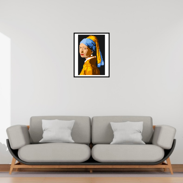 La Jeune Fille à la perle - 2x3 - cadre La Jeune Fille à la perle dans un cadre