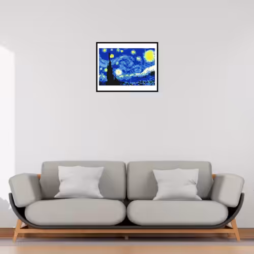 La Nuit étoilée de Vincent van Gogh encadrée